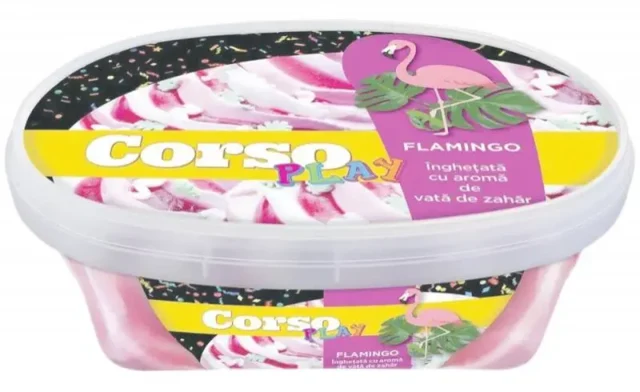 Inghetata cu aroma de vata de zahar, CORSO Play Flamingo
